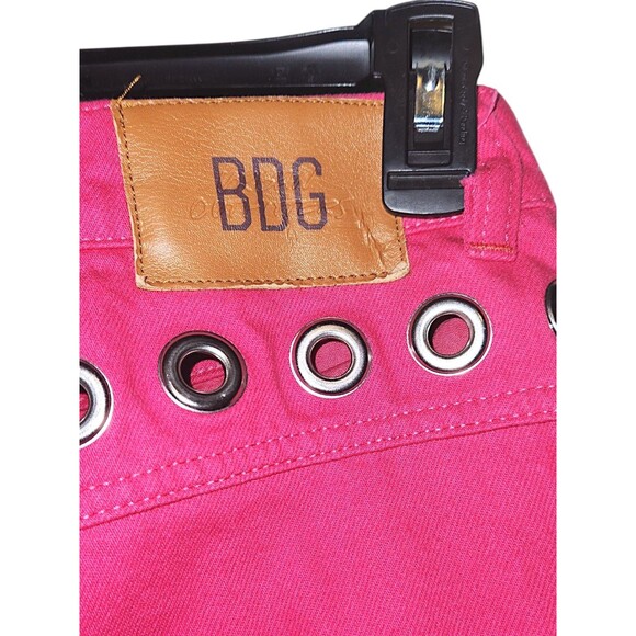 BDG Urban Outfitters Women's Maxo Grommet Cargo Jeans Size 27 Pink Denim Utility - Picture 4 of 7